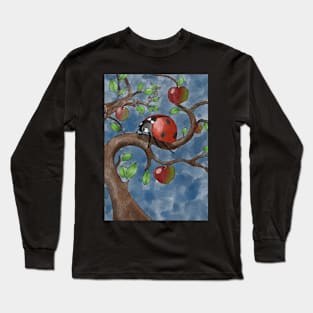 Ladybug on apple tree Long Sleeve T-Shirt